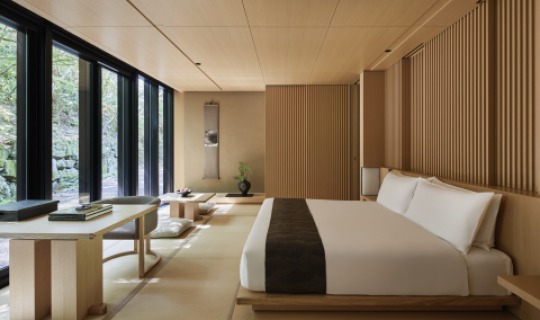 Zeitgenössisches Design als Hommage an die tradionellen japanischen Gasthäuser