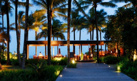 Thailaendisches Restaurant direkt am Strand