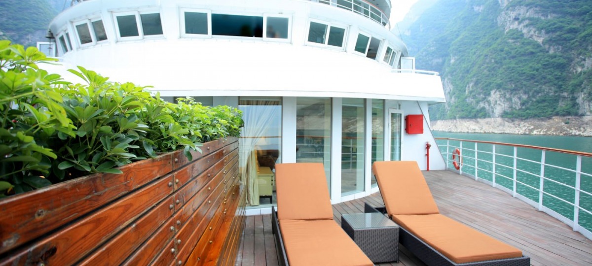 Entspannen Sie an Deck 