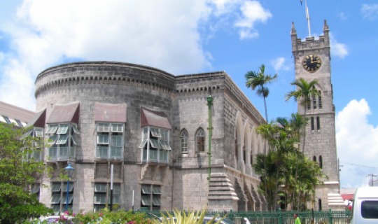 Das Parlamentsgebäude in Bridgetown 