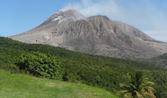 Der Vulkan in Soufriere 