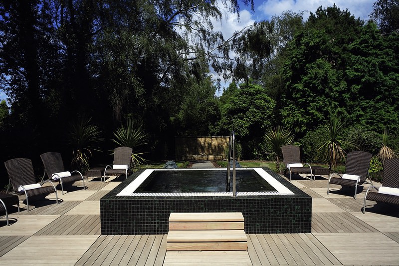 Entspannung inmitten der Gartenanlage 