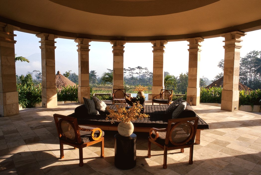 Traumhaftes Ambiente am Borobodur Tempel