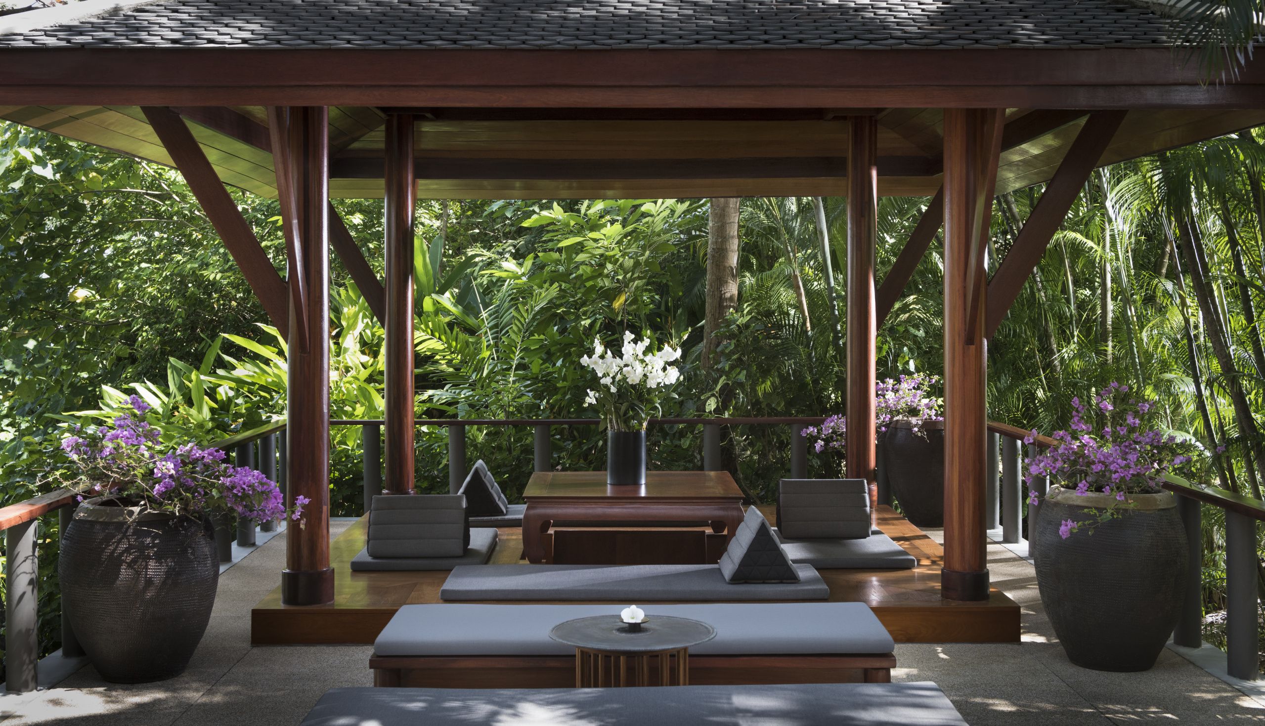 Machen Sie es sich gemütlich im Außen-Sala Ihres Ocean Pavilions