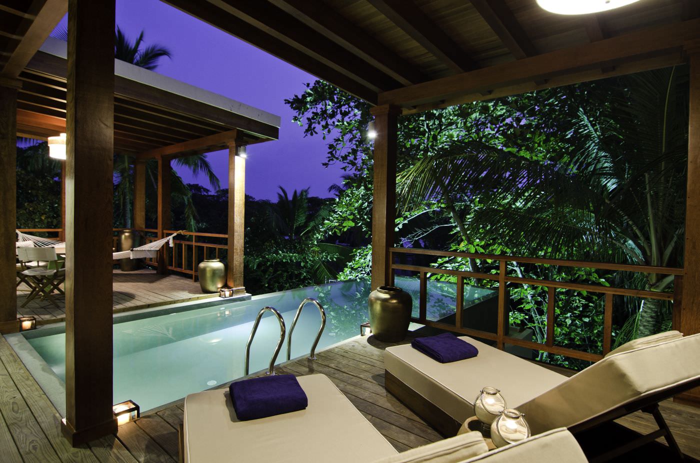 Romantische Stimmung im Tree House