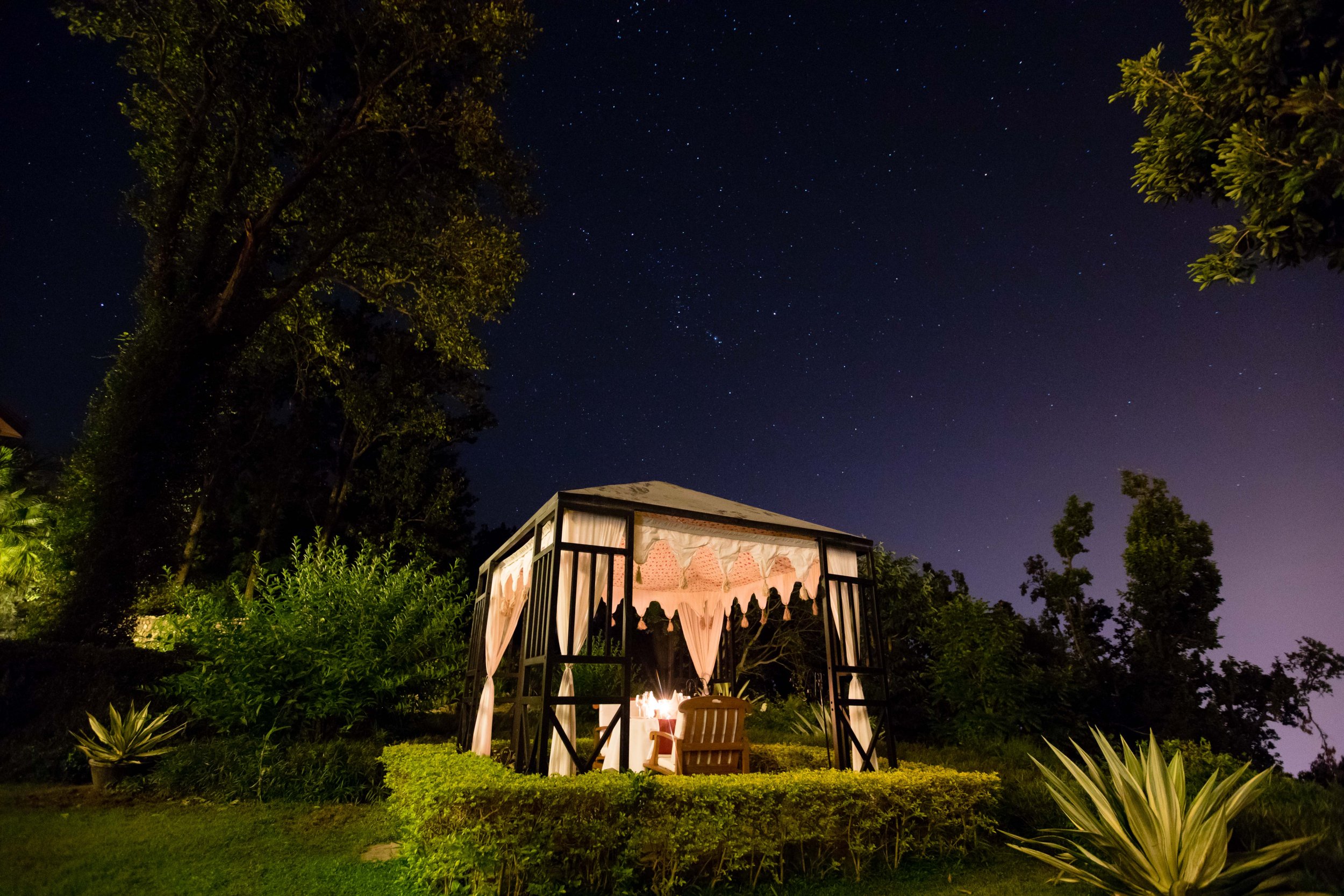 Ein exklusives Abendessen unter den Sternen