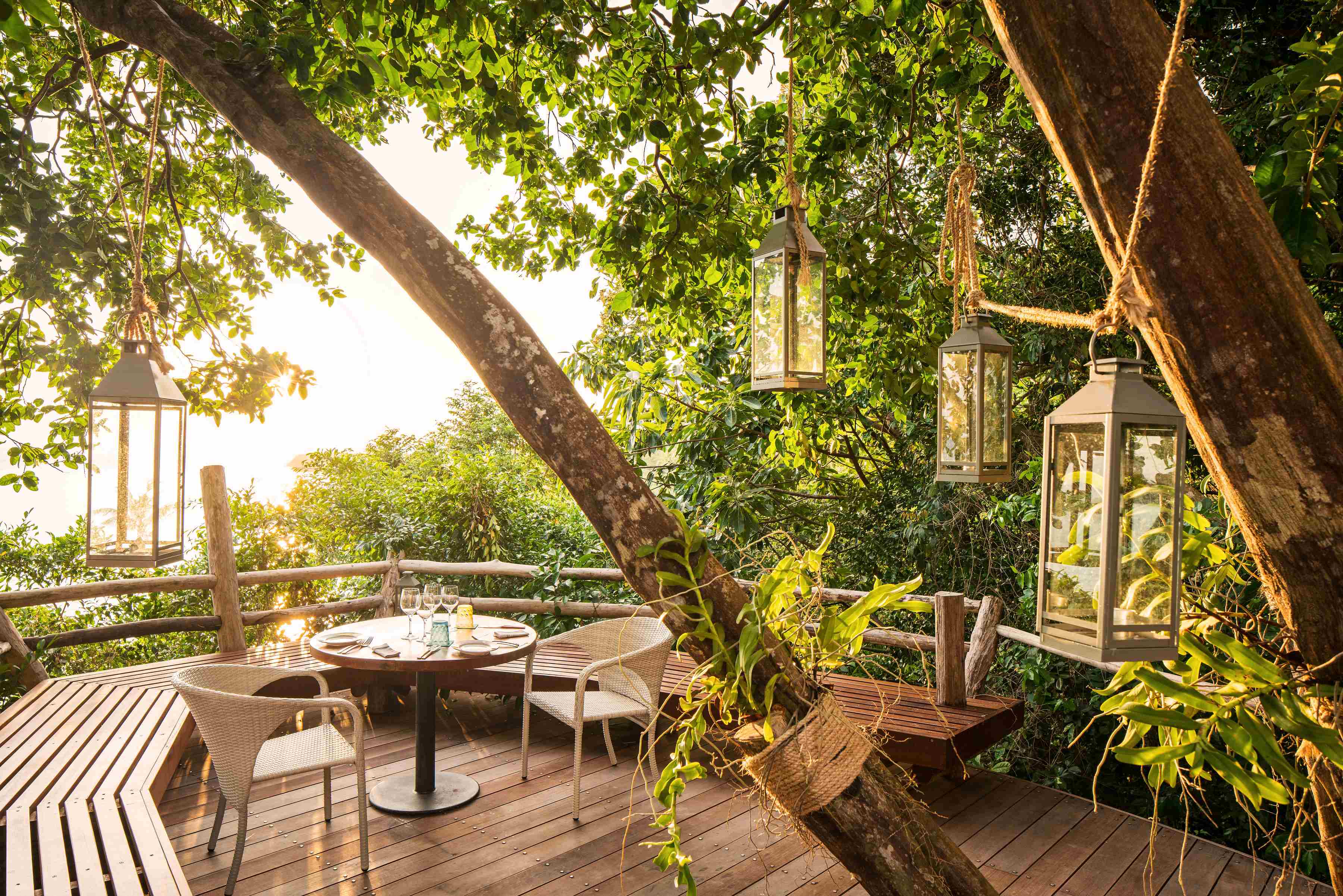 Essen in atemberaubender Umgebung