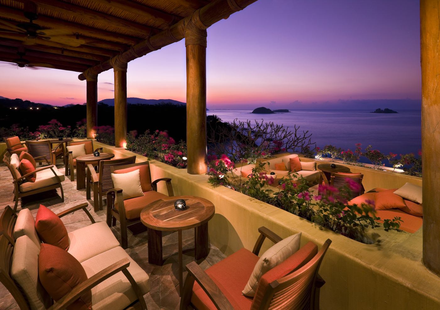 Abendstimmung im Resort