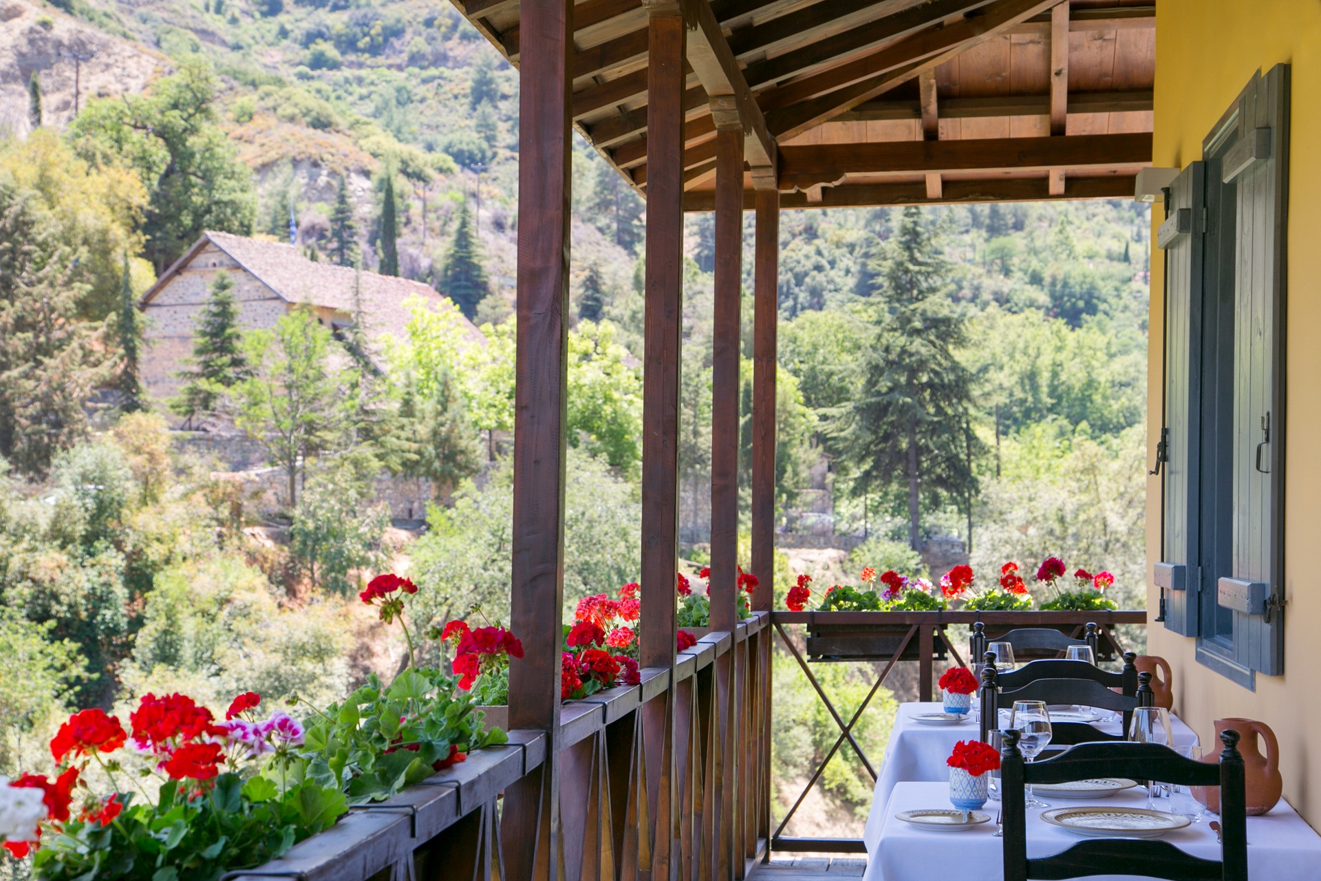 Ein Abendessen mit herrlichem Ausblick
