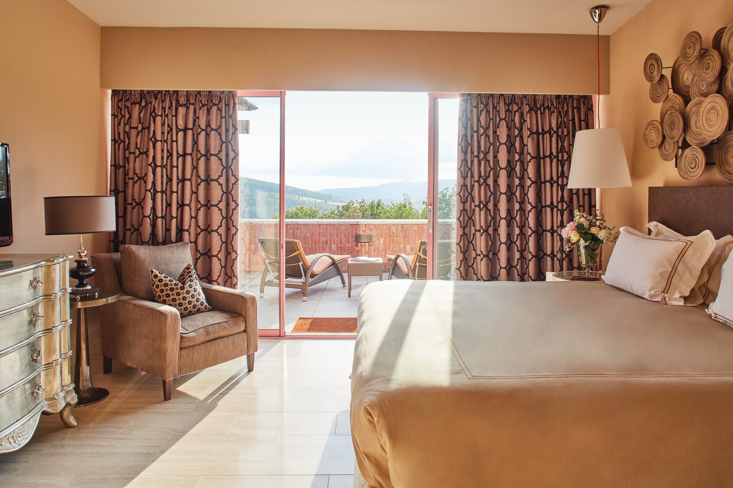 Private Terrasse in der Oliveto Suite