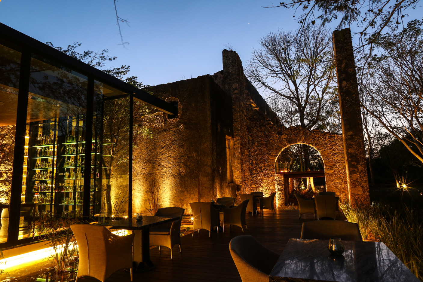 Abendstimmung im Restaurant