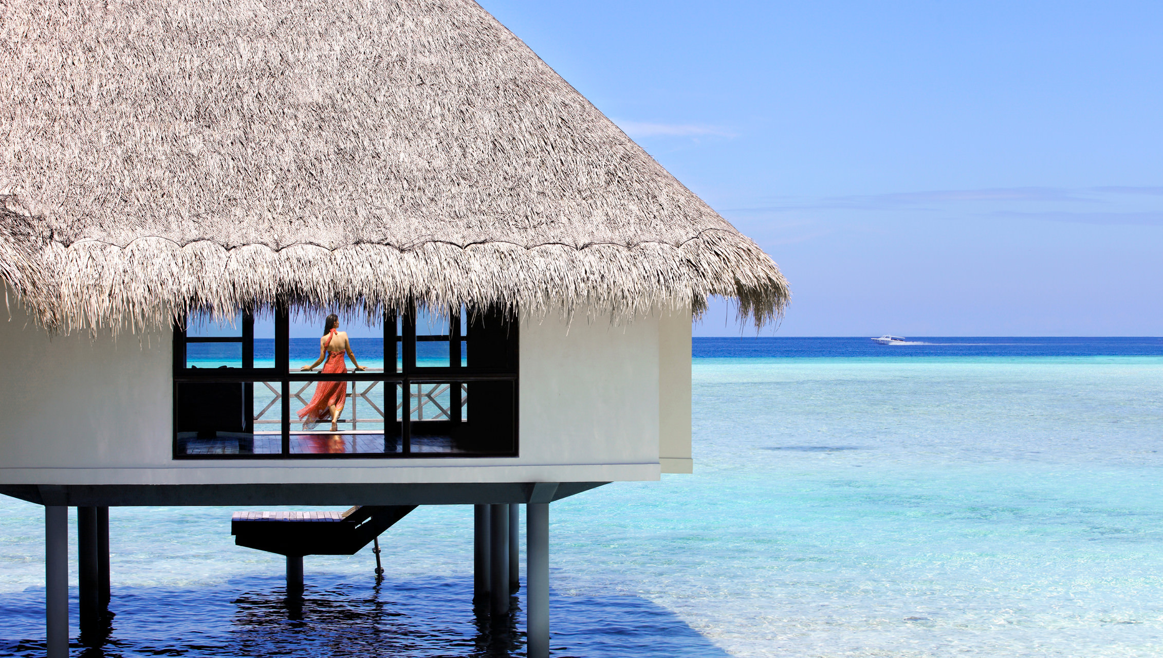 Türkisblaues Paradies so weit das Auge reicht