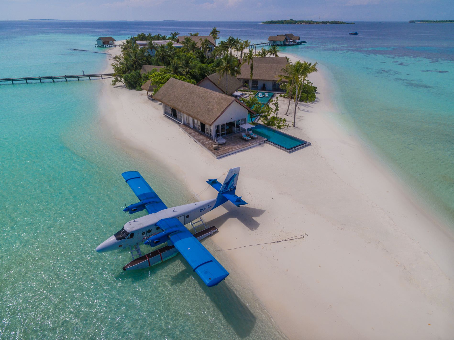 Ankunft per Seaplane