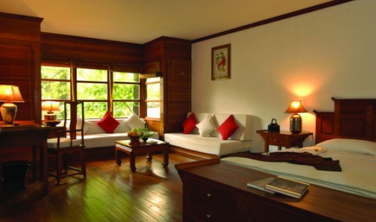 Asiatisches Interieur der Zimmer