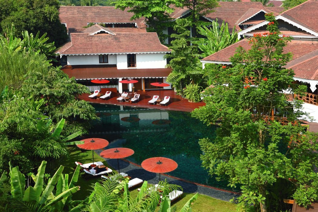 Traumhafte Gartenanlage des Resorts