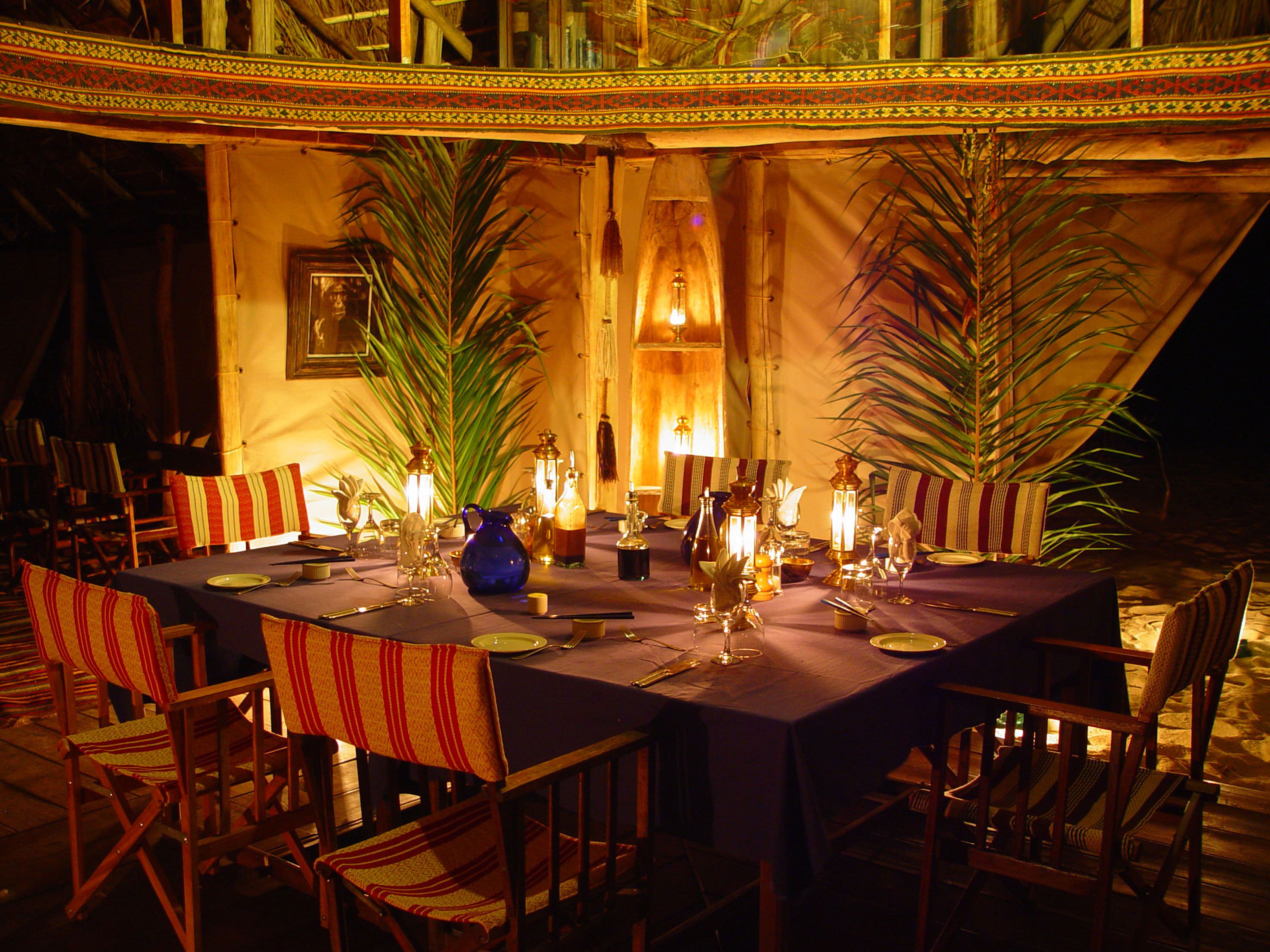 Gemütlichkeit beim Dinner