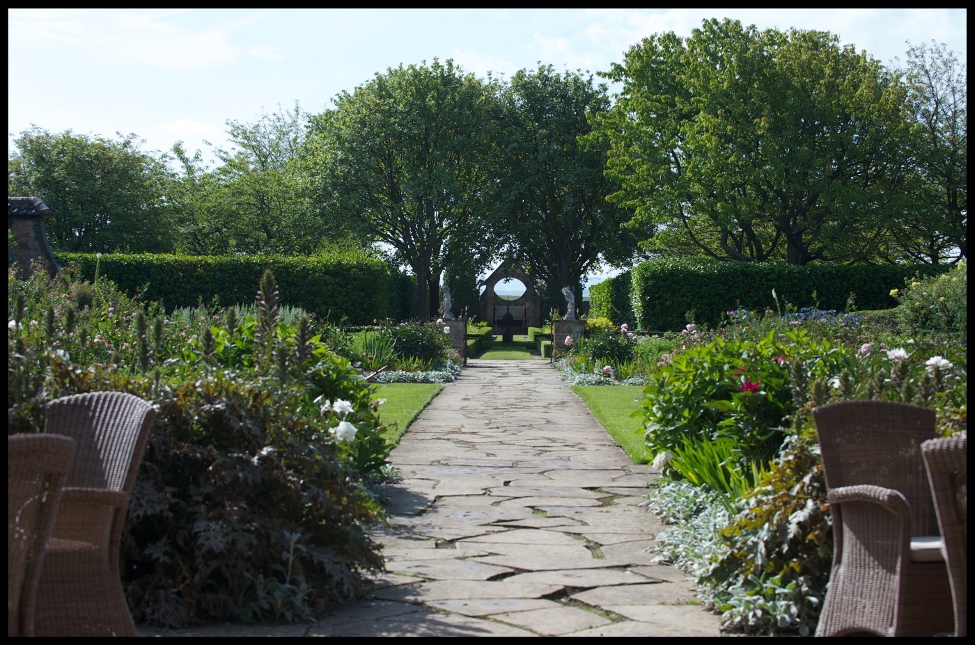 Die wunderschöne Gartenanlage  