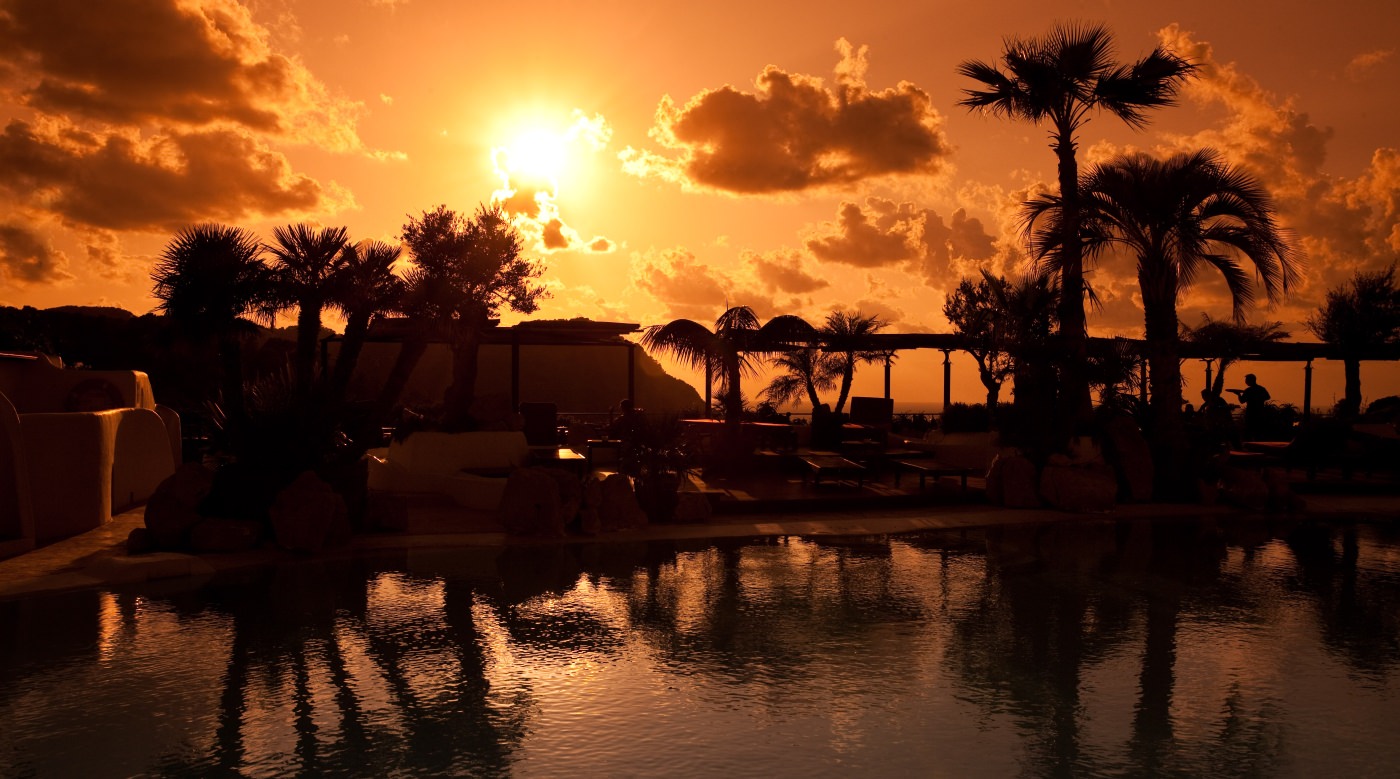 Genießen Sie den Sonnenuntergang 