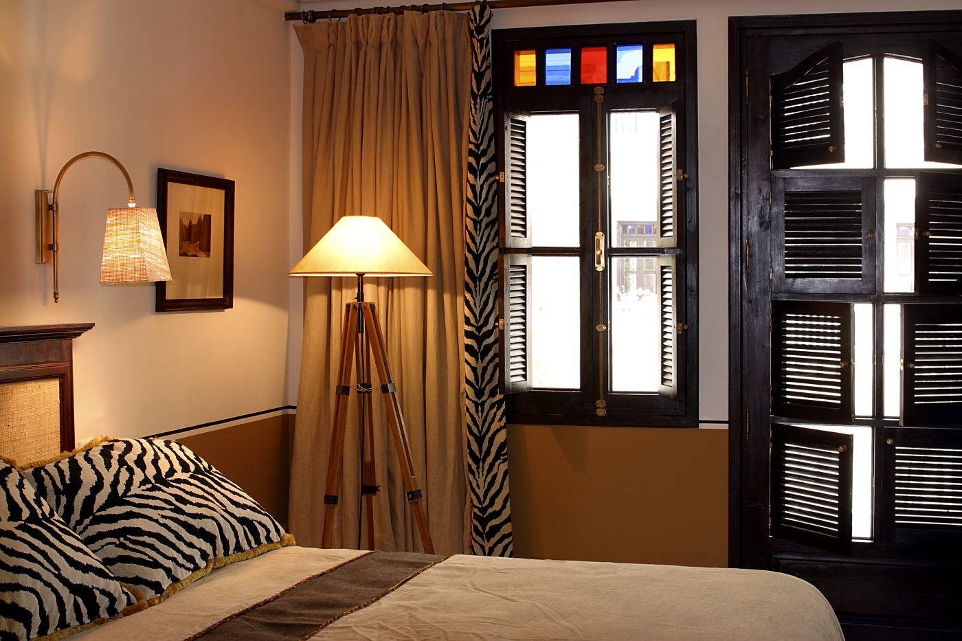 Ein afrikanisch angehauchtes Zimmer 