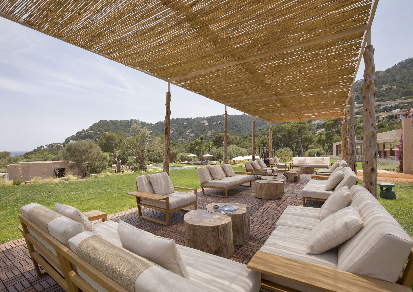 Entspannen Sie auf der Terrasse