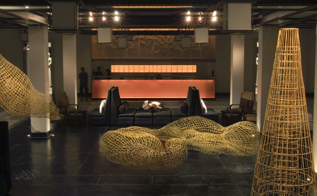 Die einzigartige Lobby des Resorts