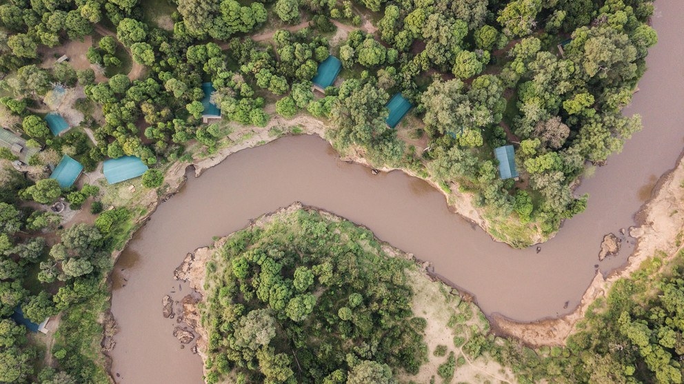 Das Il Moran Camp liegt direkt am Masa River