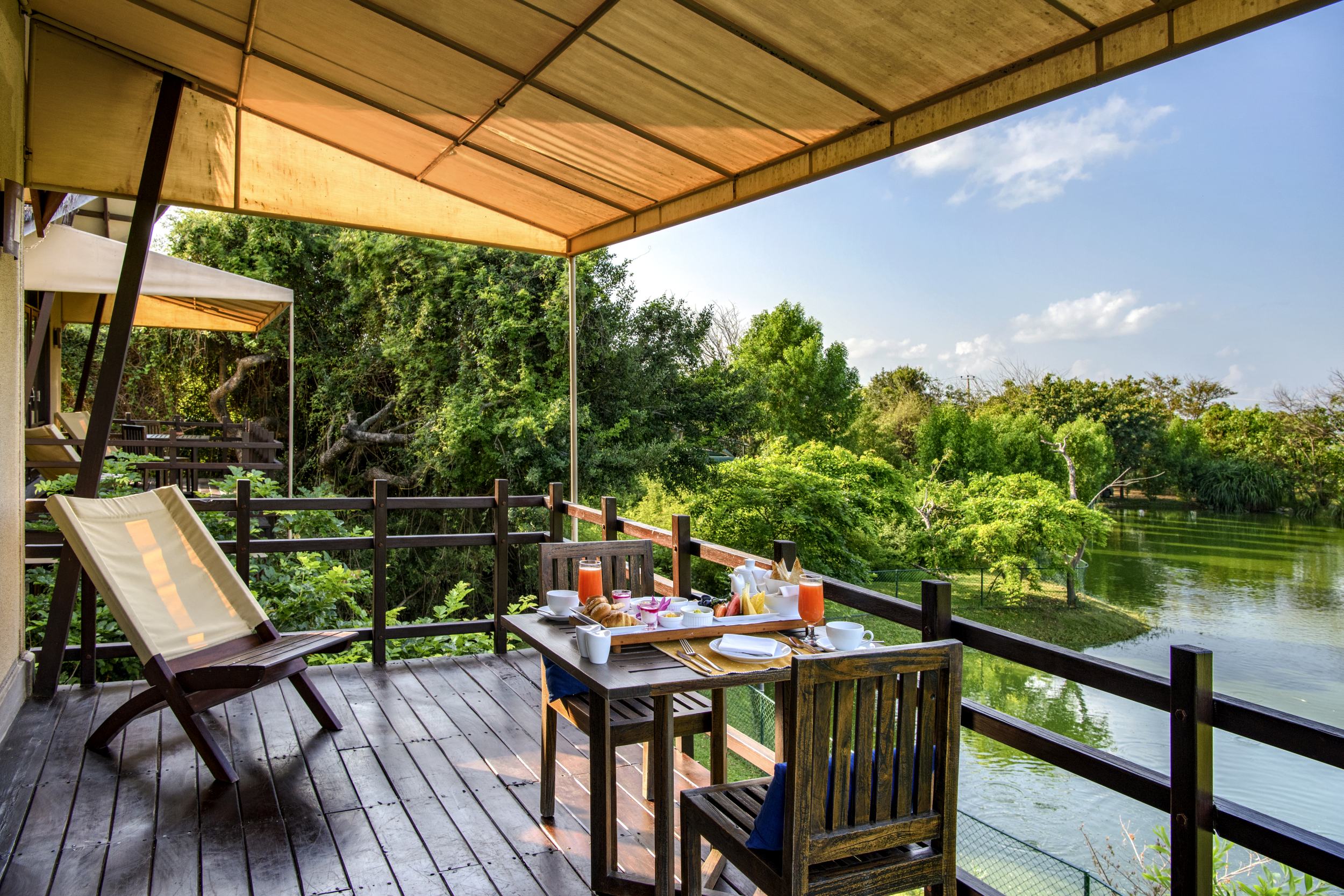 Herrlicher Ausblick von der Lagoon Cabin