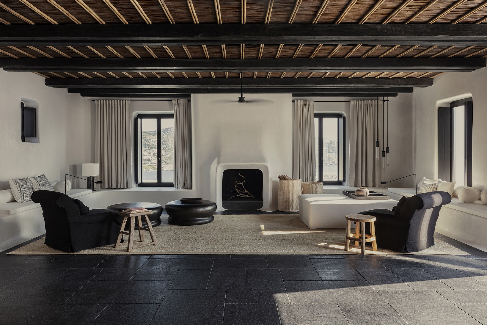 Die Lobby Lounge in kykladischer Ästetik