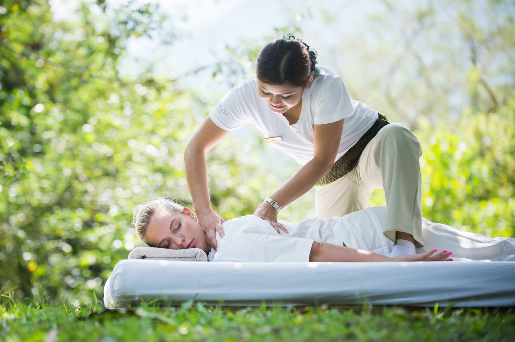 Wohlfühlen und Entspannen bei einer Massage