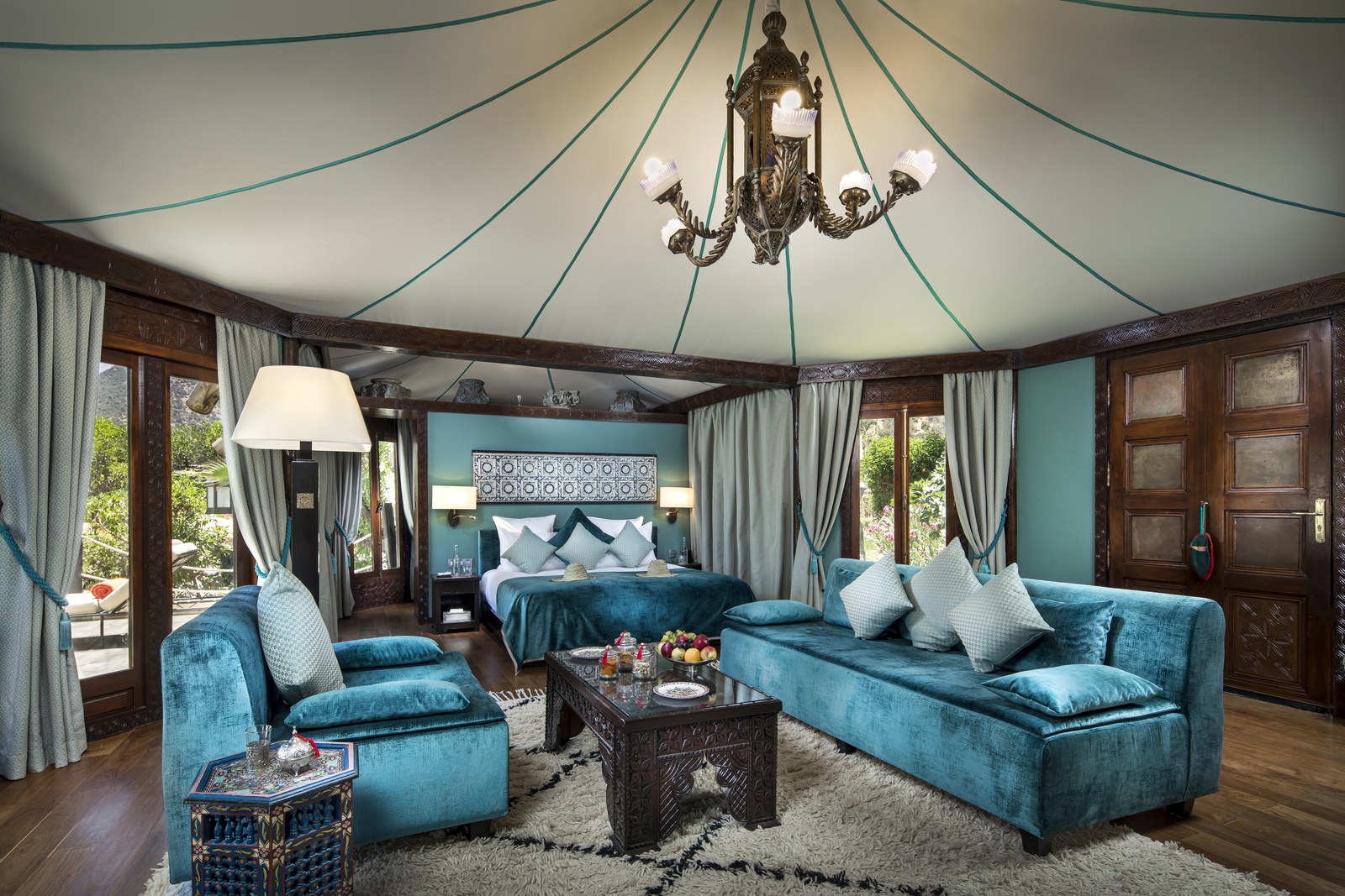 Nächtigen Sie in einem Berber Zelt