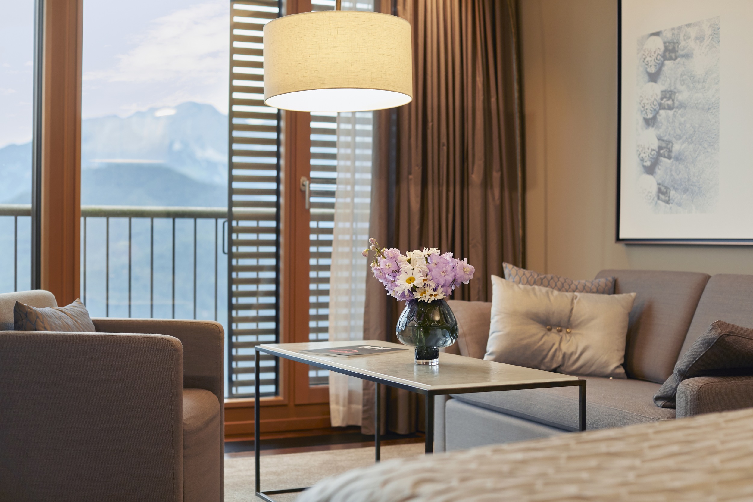 Das Deluxe Mountain View Zimmer zum Wohlfühlen