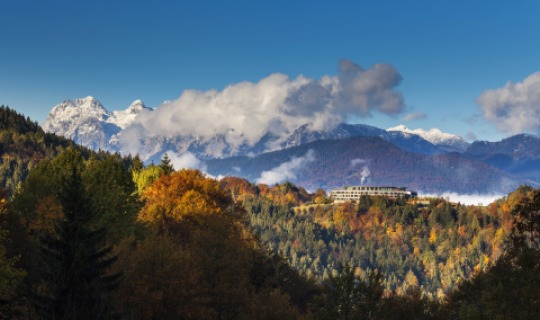 Das Kempinski inmitten der Berchtesgadener Bergwelt