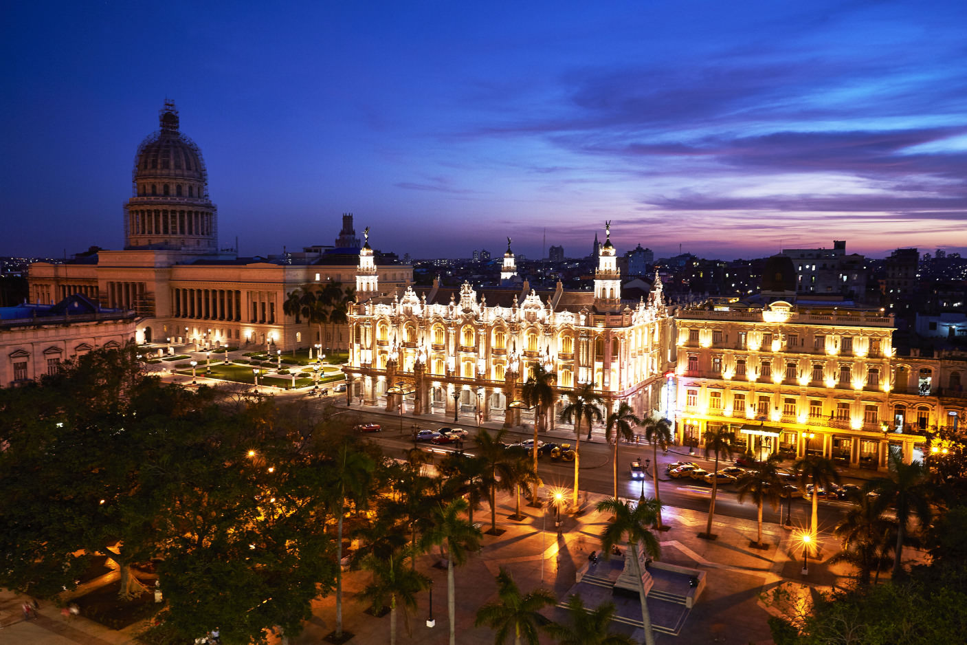 Den Ausblick aufs Capitol und Theater genießen