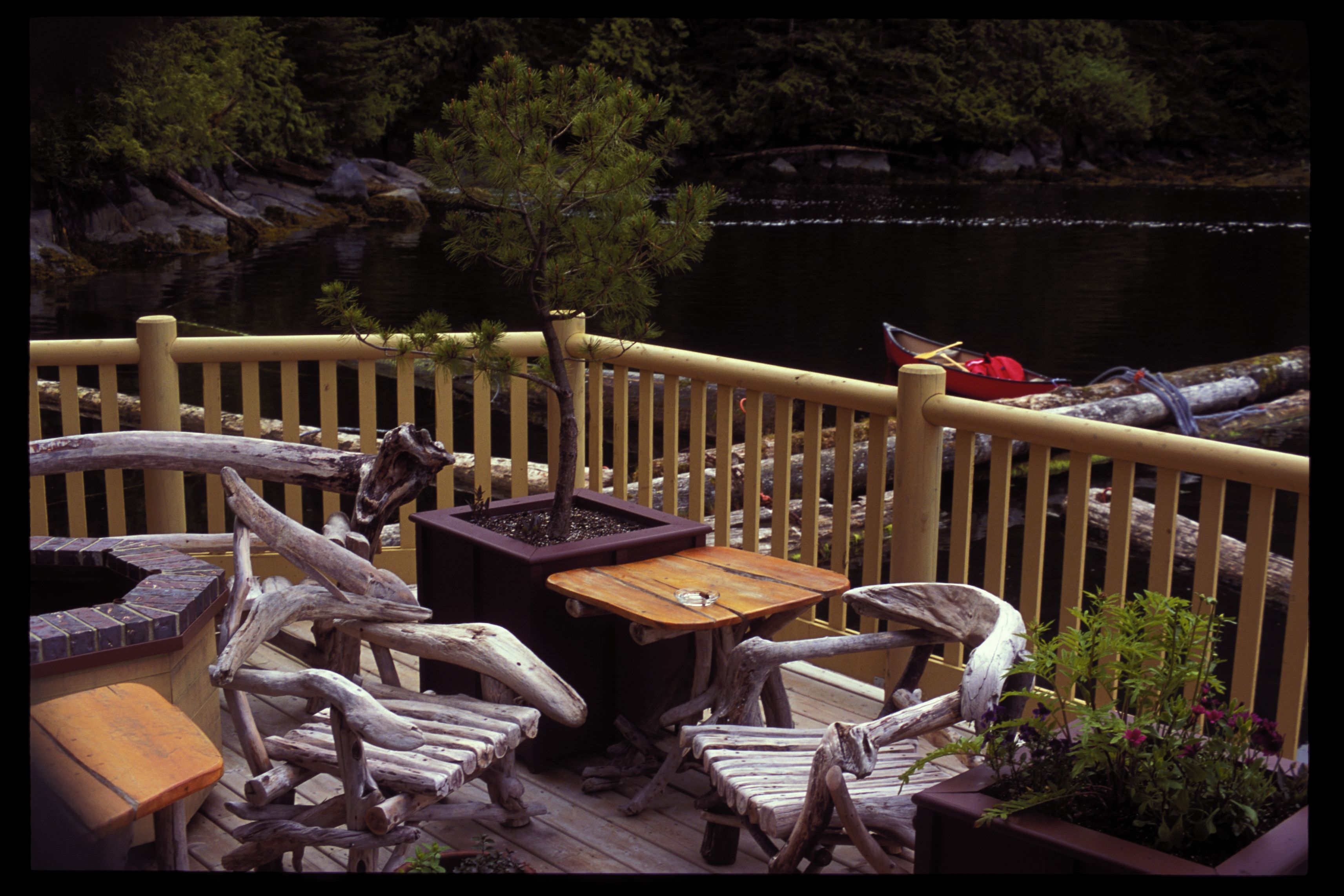Entspannung auf einer der Terassen