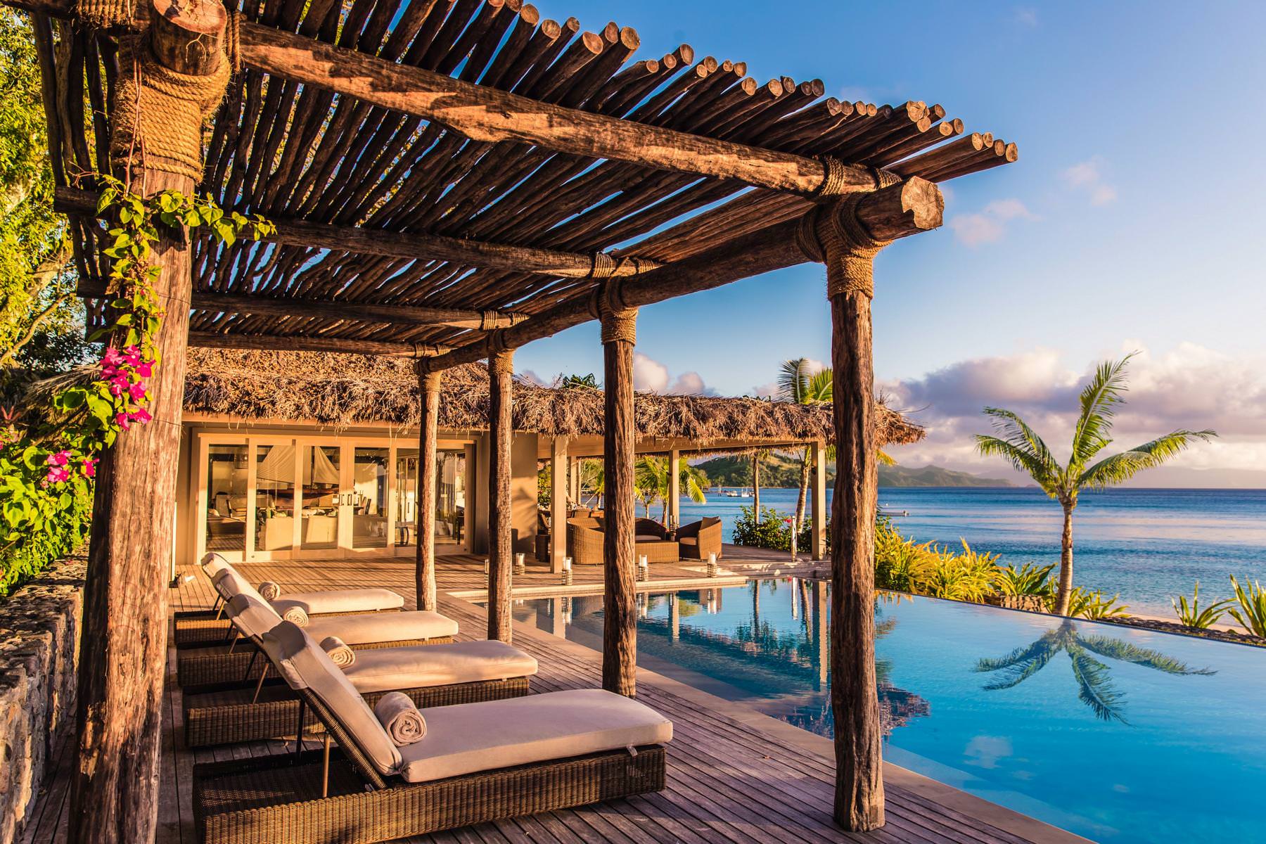 Entspannung am Privatpool