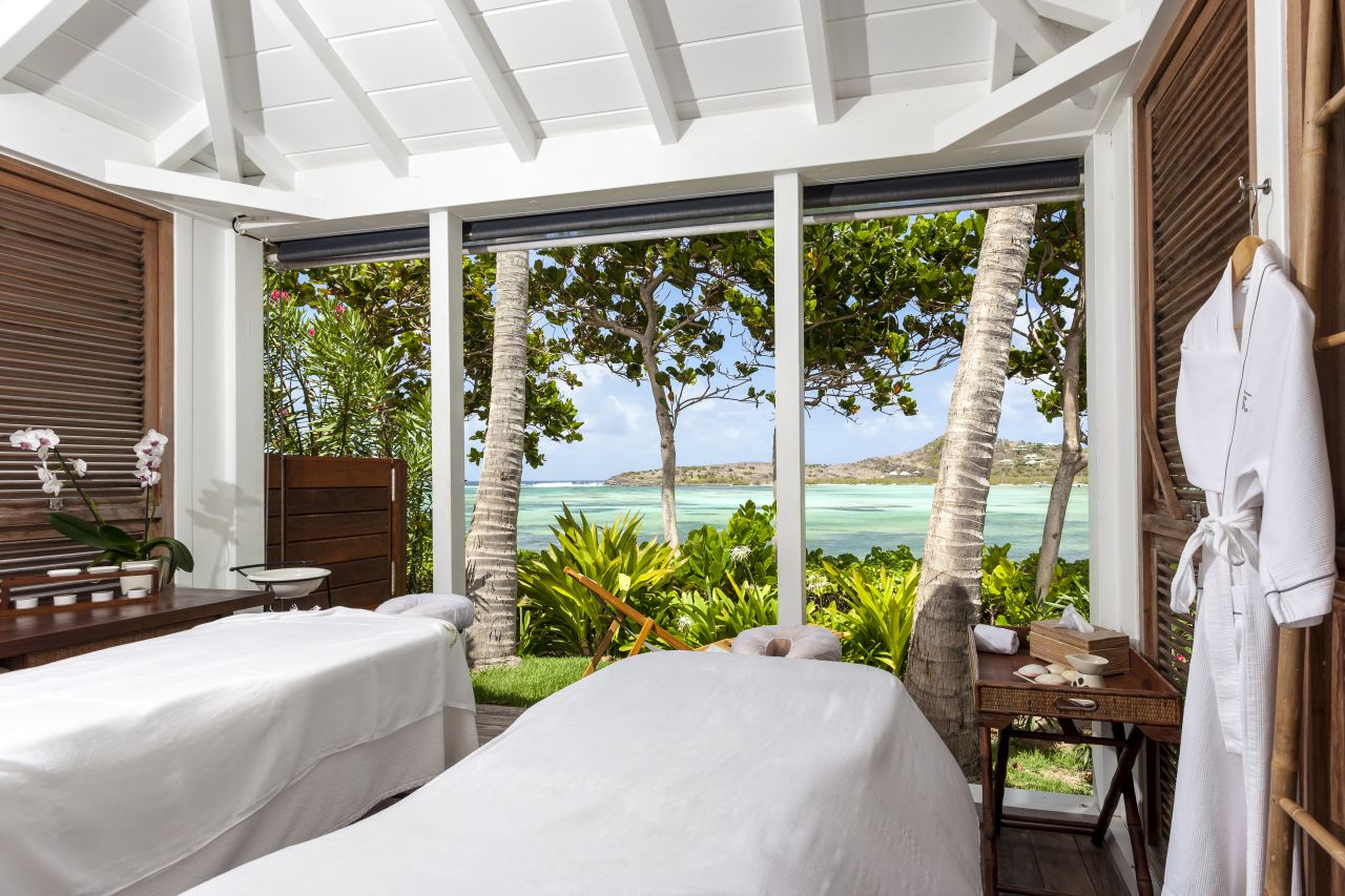 Die Spa Räume mit paradiesischem Ausblick