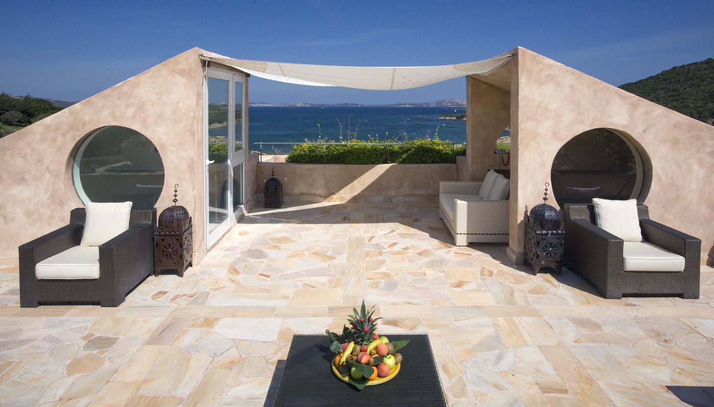 Schöne Dachterrasse 