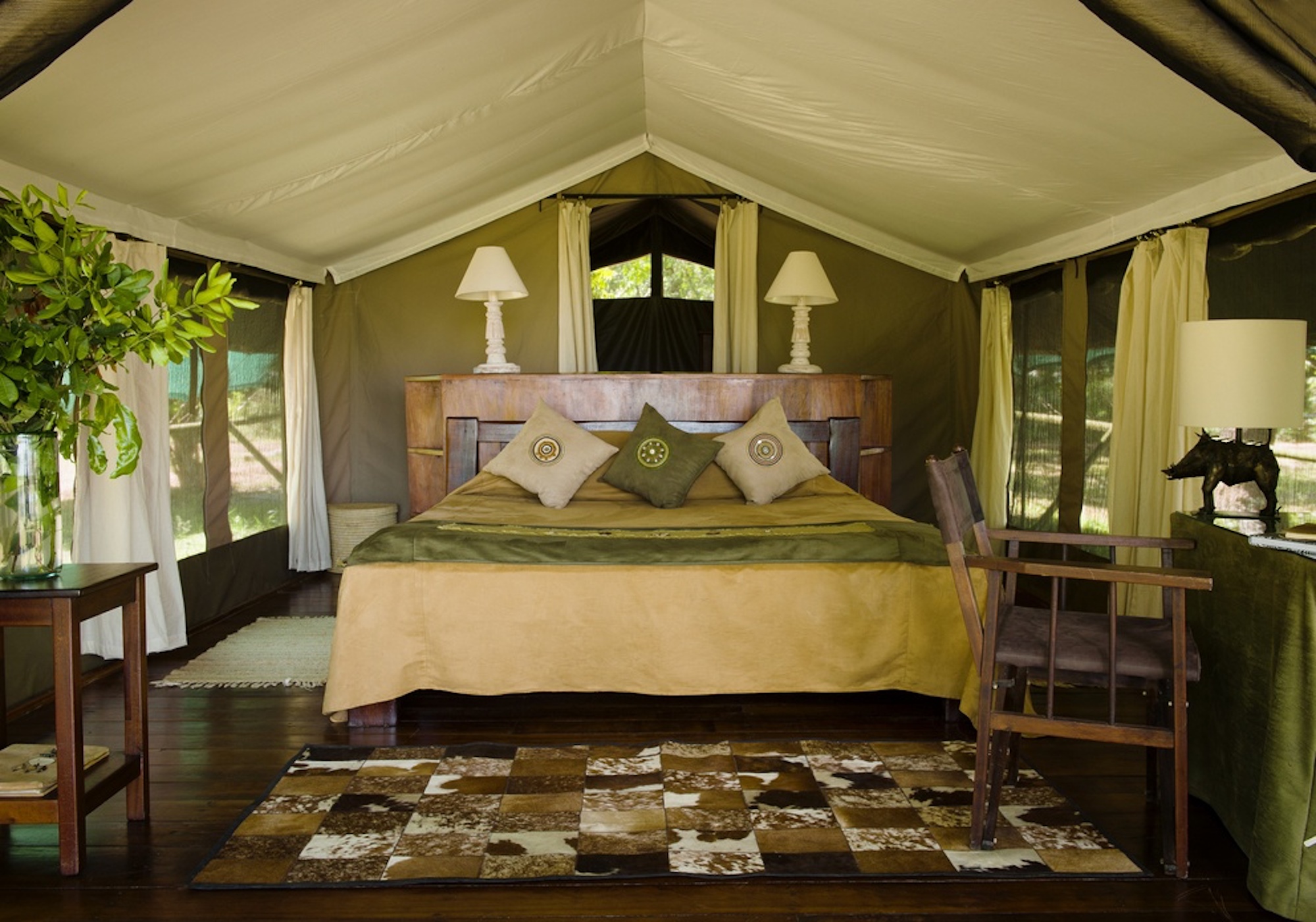 Ihr geräumiges Luxus-Zelt