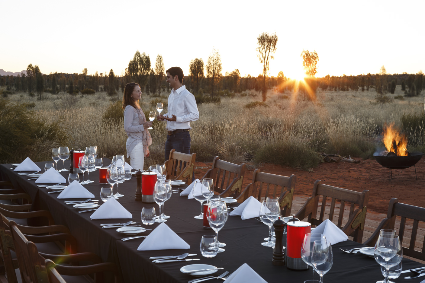 Dinner unter freiem Himmel