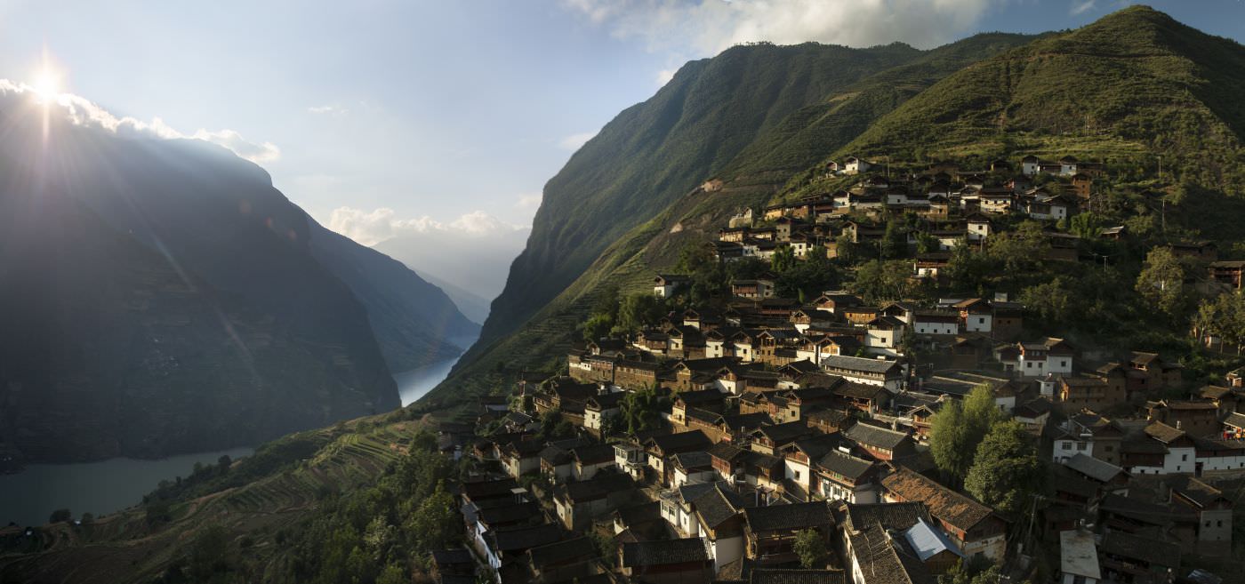 Unglaubliche Landschaften im nahen Baoshan Dorf