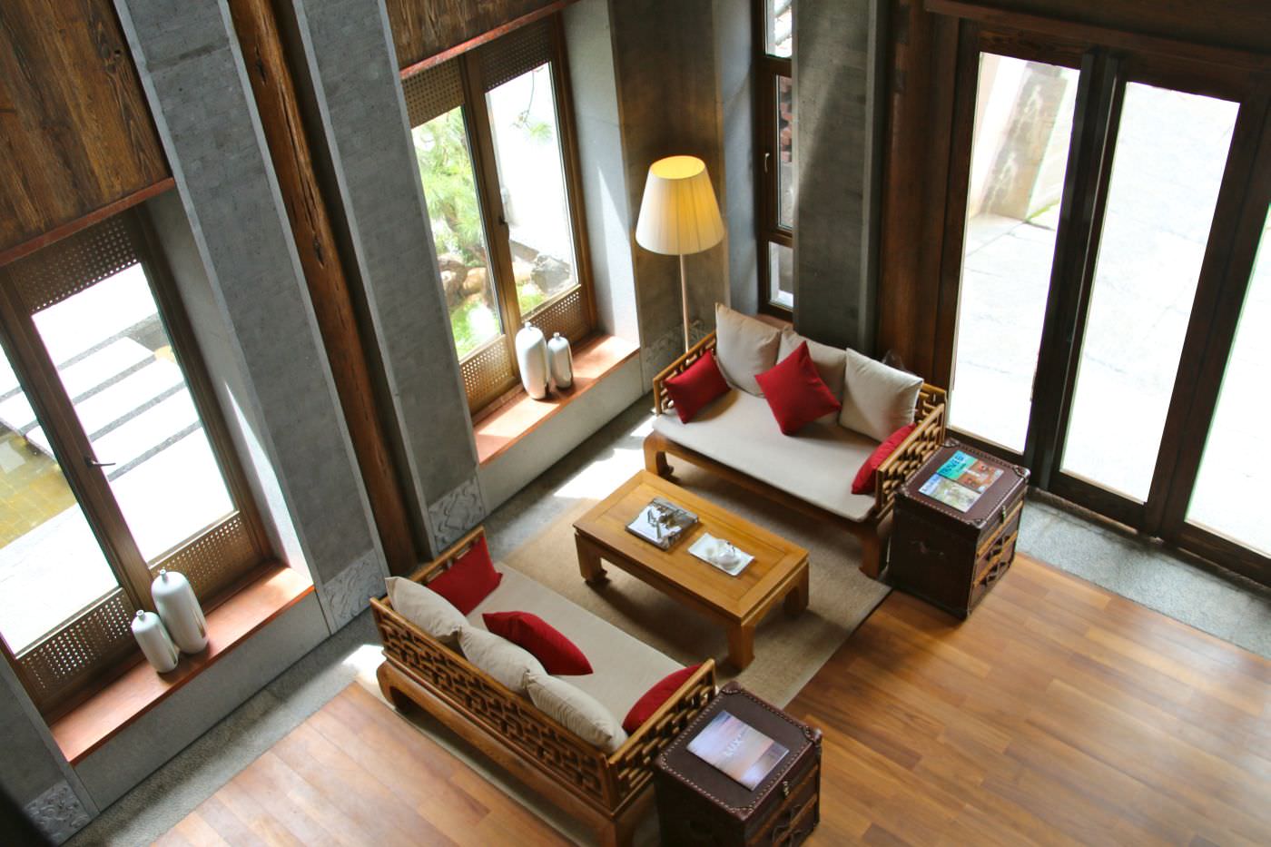 Schlichte Eleganz in der Lobby