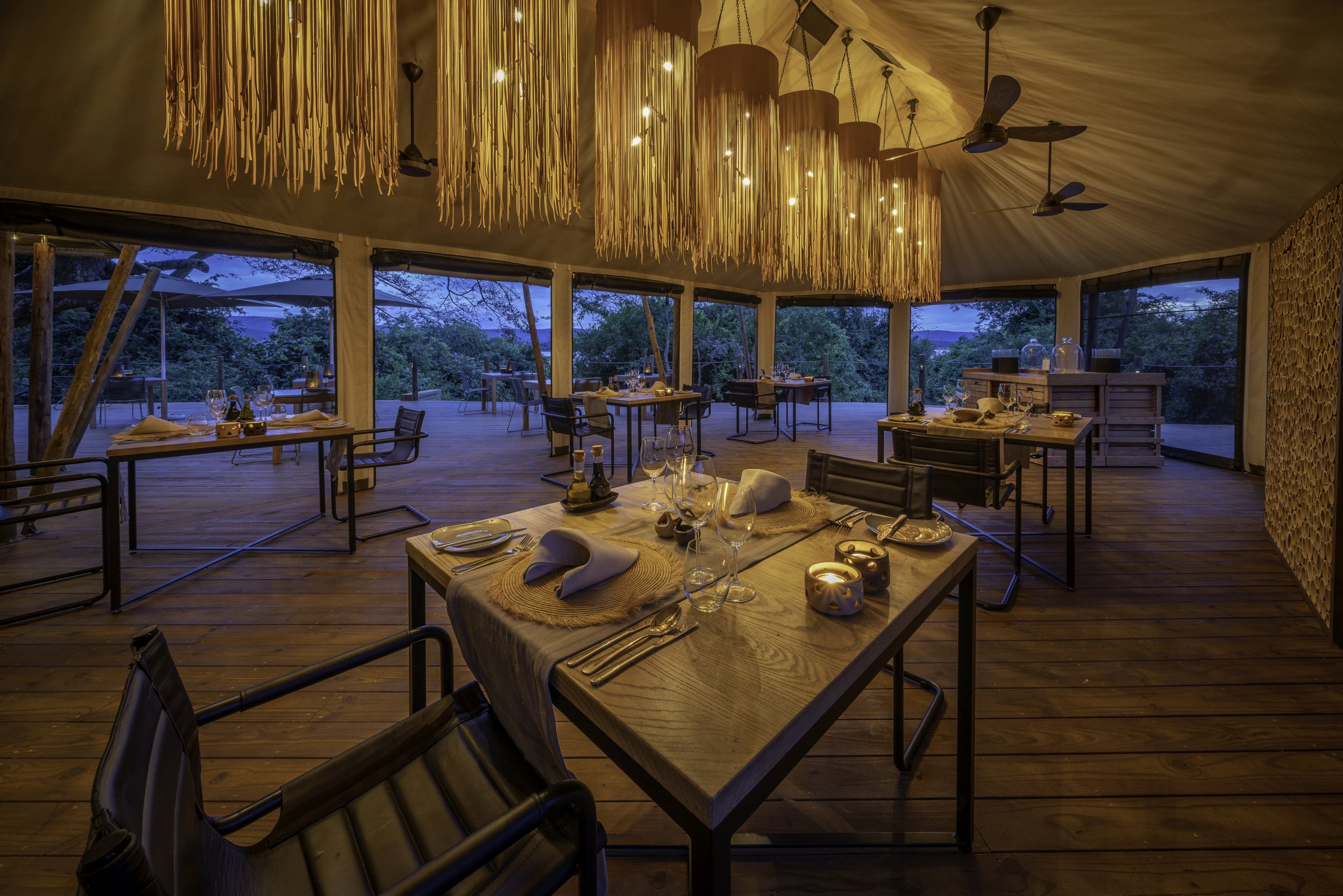 Genießen Sie ein afrikanisches Dinner