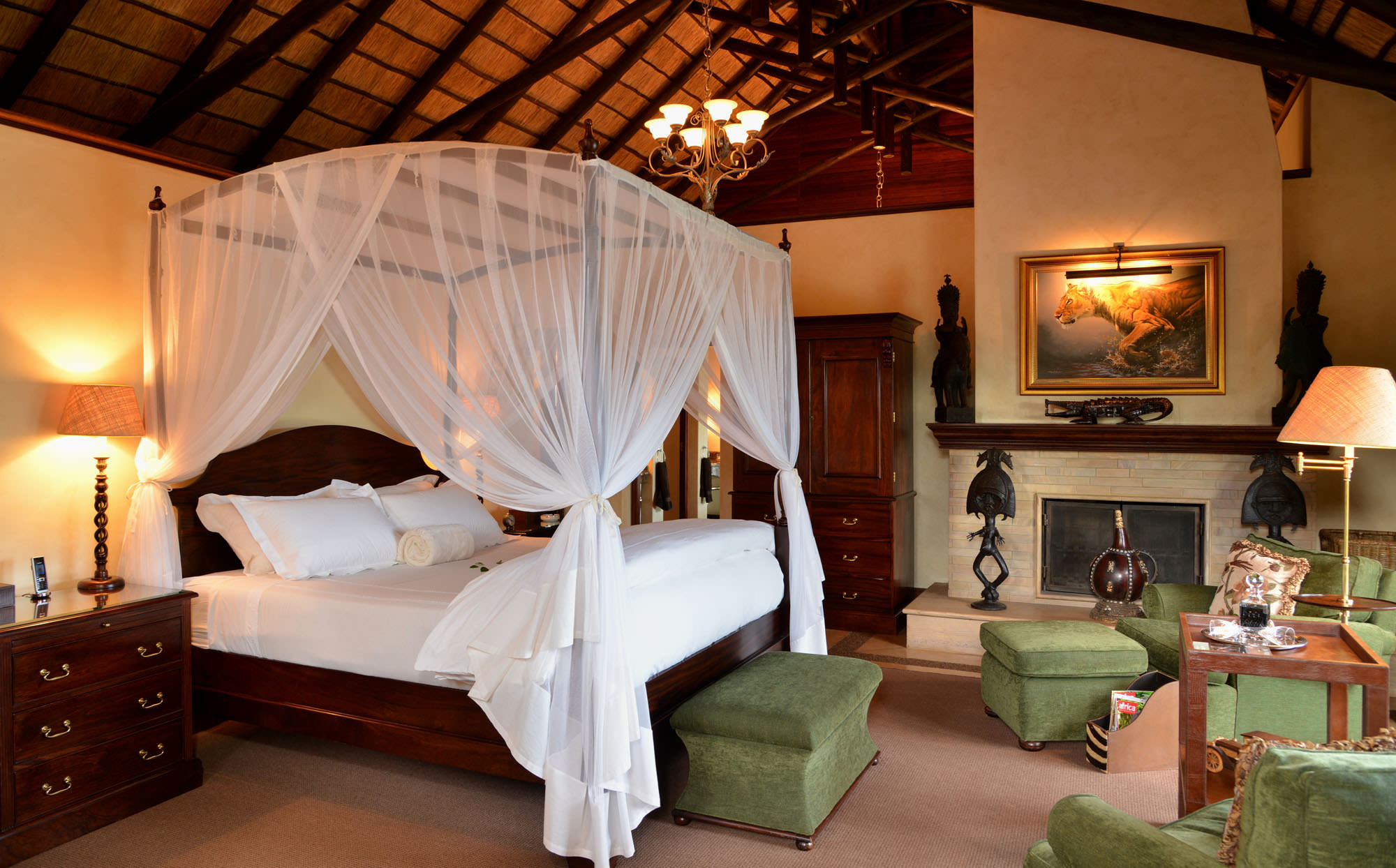 Eine der geschmackvollen Suiten 