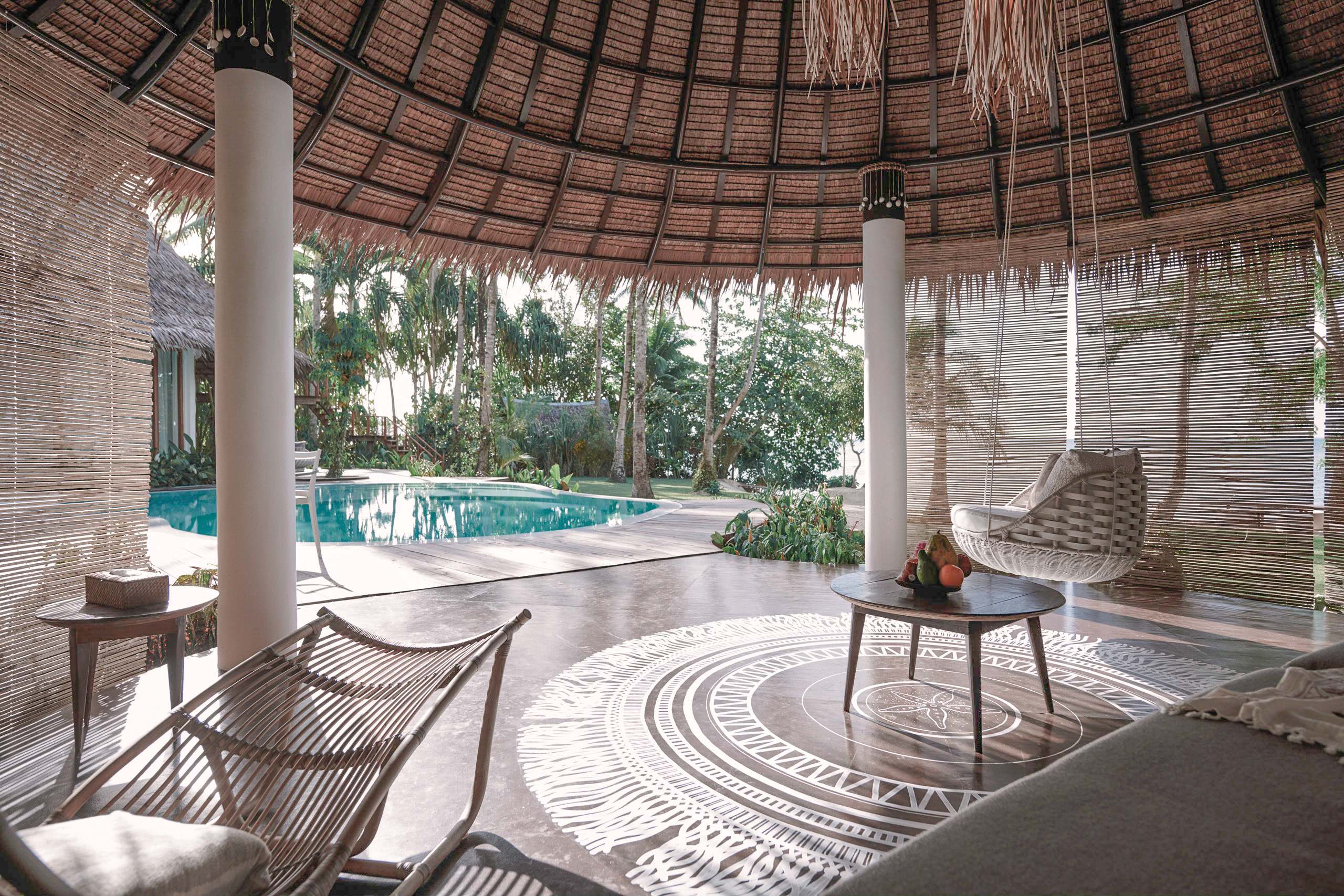 Ziehen Sie sich zurück an Ihren privaten Pool