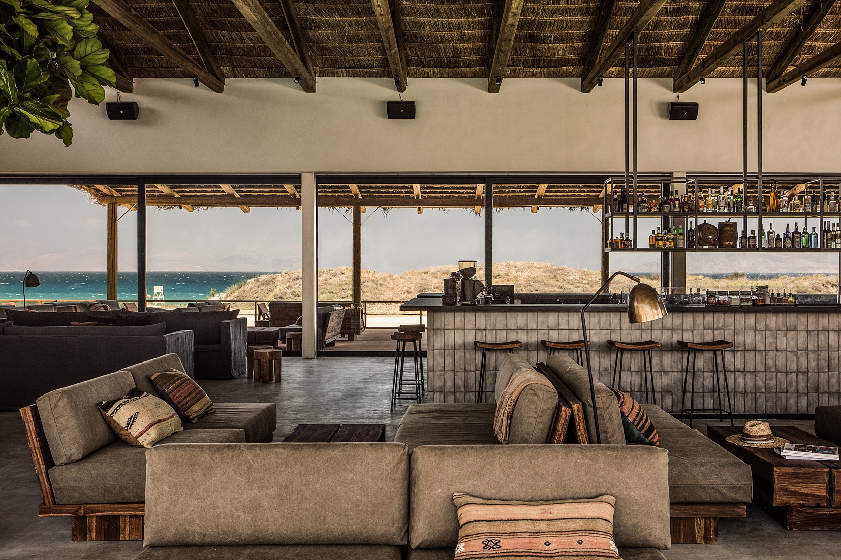 Mittagessen mit wunderbarem Meerblick