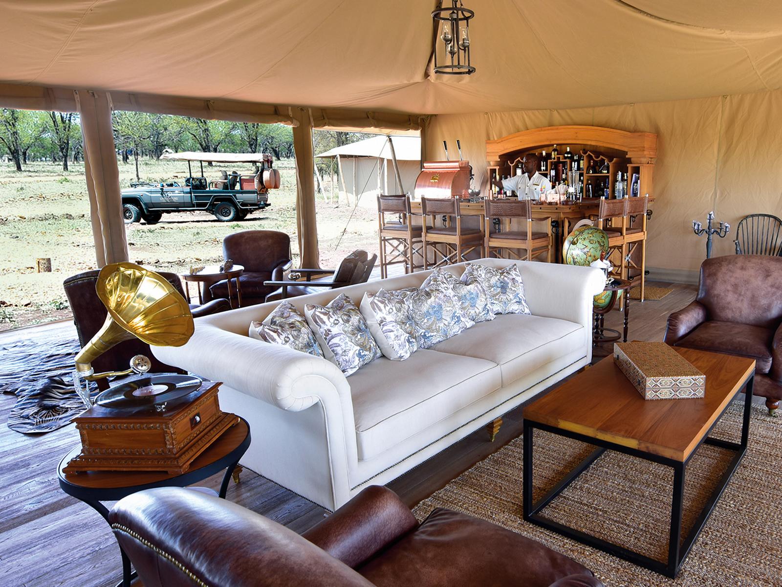 Musik und Entspannung im Buschwohnzimmer