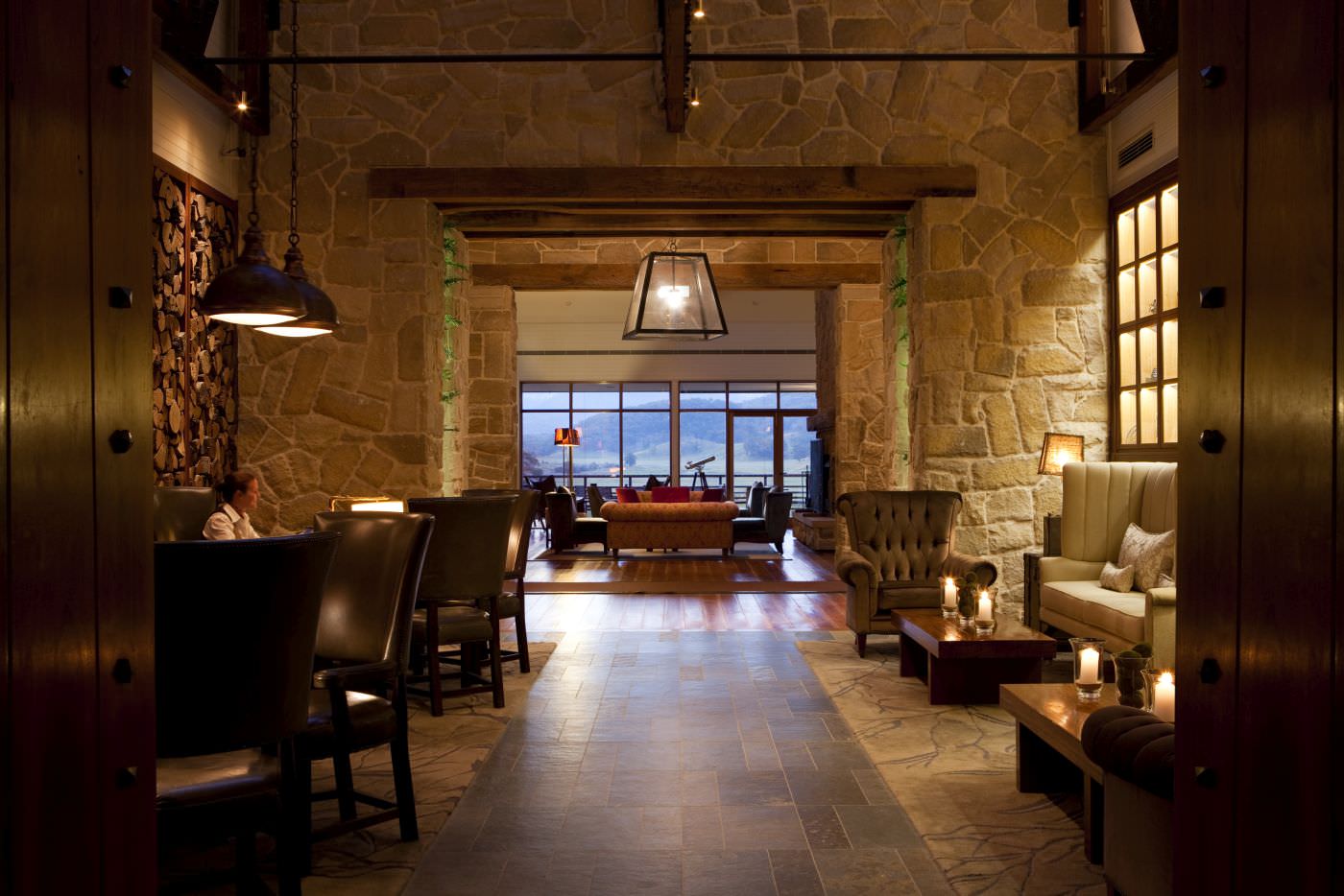 Gemütliches Ambiente in der Lodge