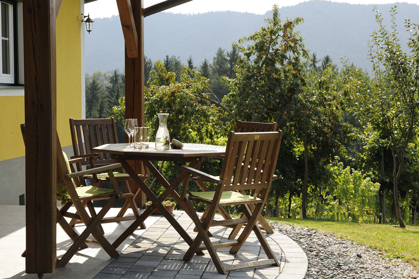 Entspannen Sie auf der Terasse 