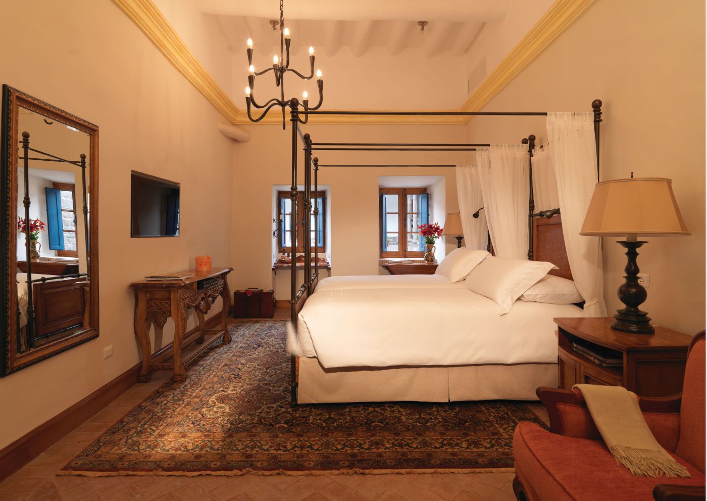 Koloniale Stilelemente vermischen sich mit modernen Annehmlichkeiten 