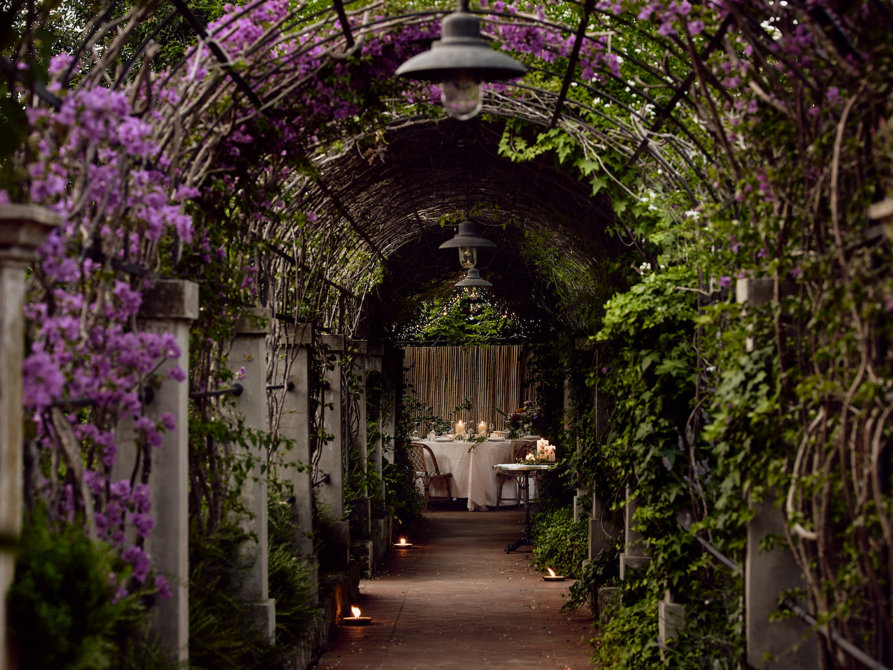 Genießen Sie die Atmosphäre bei einem Garten-Dinner